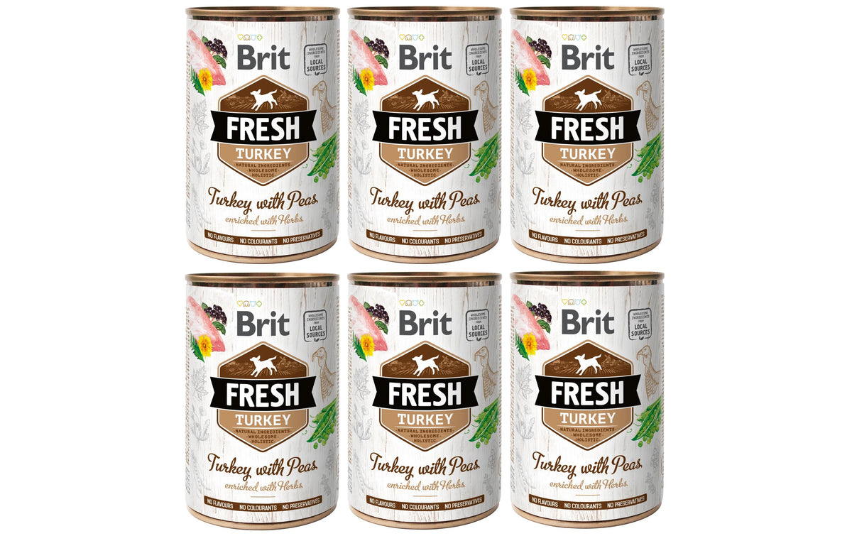 Brit Fresh Turkey with Peas 6x400g
