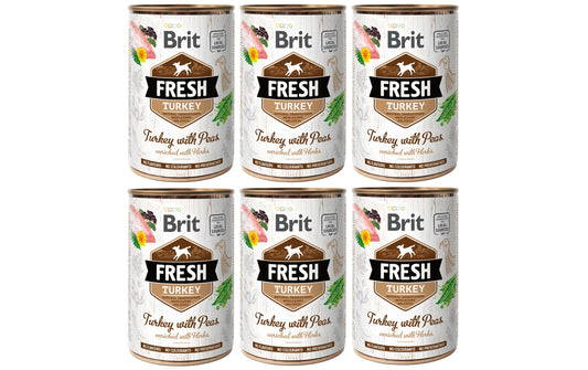 Brit Fresh Turkey with Peas 6x400g