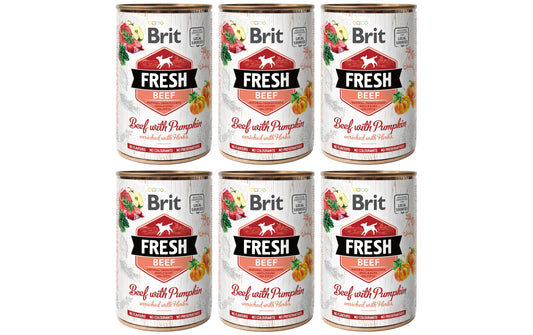 Brit Fresh Beef with Pumpkin 6x400g