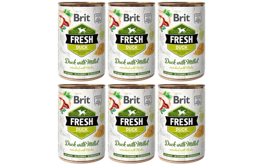 Brit Fresh Duck with Millet 6x400g
