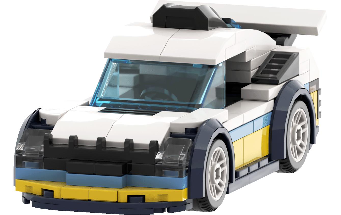 BRIXIES Plus Mini Rallye Rennwagen
