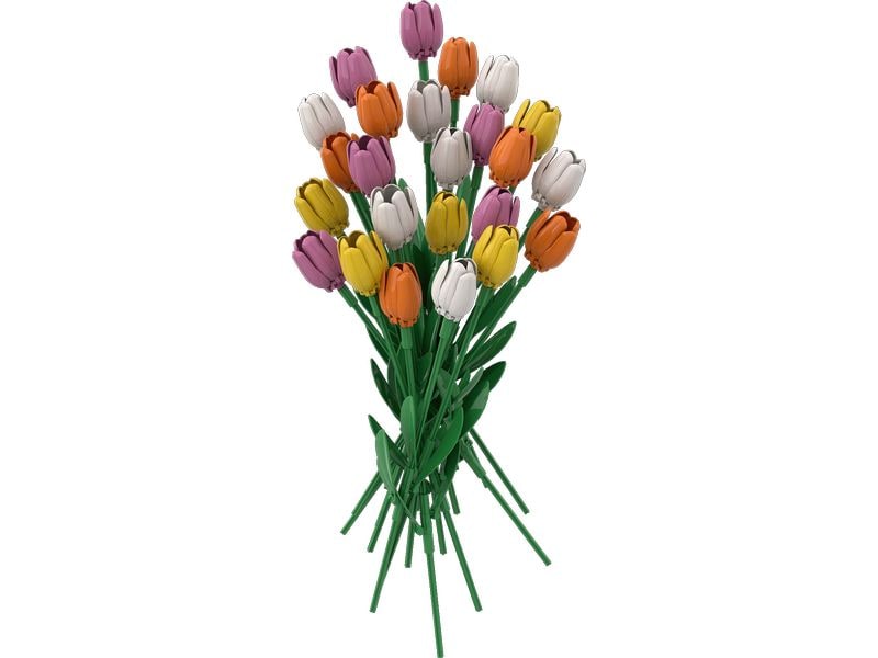 Brixies Plus | Blumenstrauss Tulpen | ca. 552 bricks