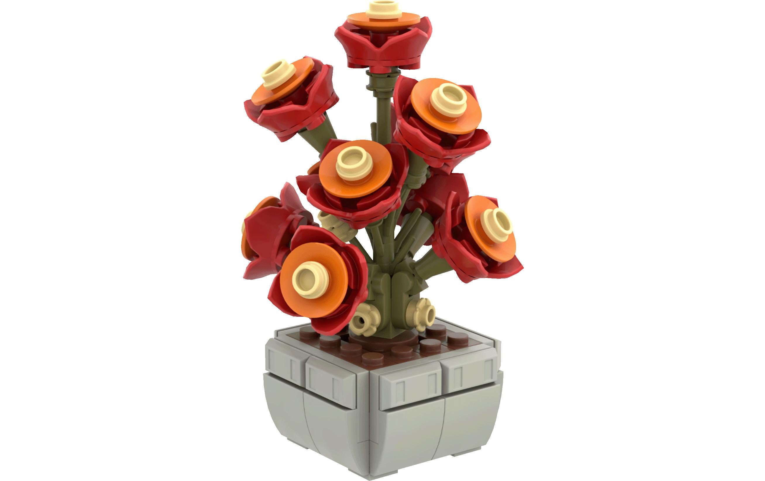 BRIXIES Plus Mini Blume Sunset