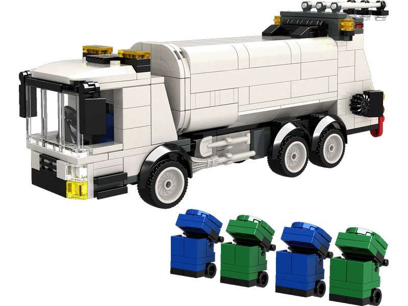 Brixies Plus | Müllwagen | 451 bricks