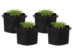 STRUCT | Pflanzentasche 4er Set, 35x35x30cm | Filz, schwarz