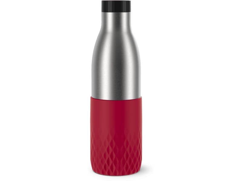 Emsa | Bluedrop Trinkflasche 0.7 L d.Rot | sleeve dunkelrot