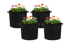 STRUCT | Pflanzentasche 4er Set, 40x40x35cm | Filz, schwarz