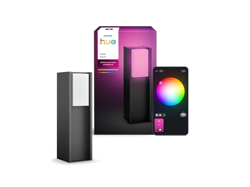Philips Hue | Turaco Sockelleuchte | White & Col. Ambiance, anthrazit