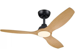 Philips | Olas LED Deckenleuchte | 24W mit DC-Ventilator 35W, schwarz-braun