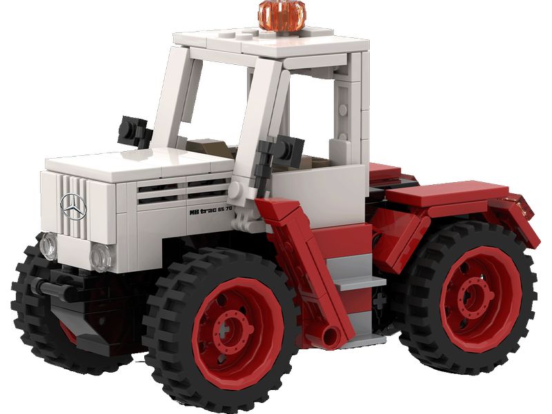 Brixies Plus | Plus MB-Trac 65/70 1:30 Scale | ca. 291 bricks
