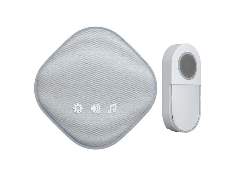 STEFFEN | Funk-Gong Set Steffen | 36 Melodien, 4 Stufen LED