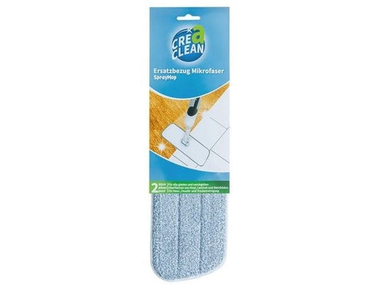 CreaClean | Mikrofaser Universal Wischbezug | CREaCLEAN SprayMop, 2er Set