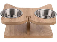 Paws & Whiskers | Futterbar inkl. Näpfe | 14 cm, 1 L