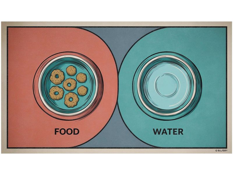 Paws & Whiskers | Napfunterlage | 40 x 70 cm