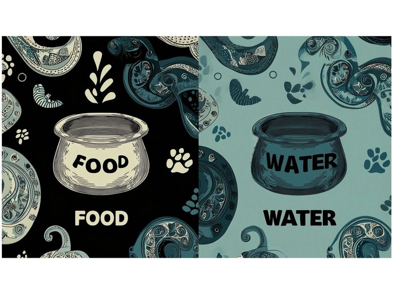 Paws & Whiskers | Napfunterlage | 40 x 70 cm