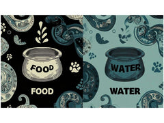 Paws & Whiskers | Napfunterlage | 40 x 70 cm