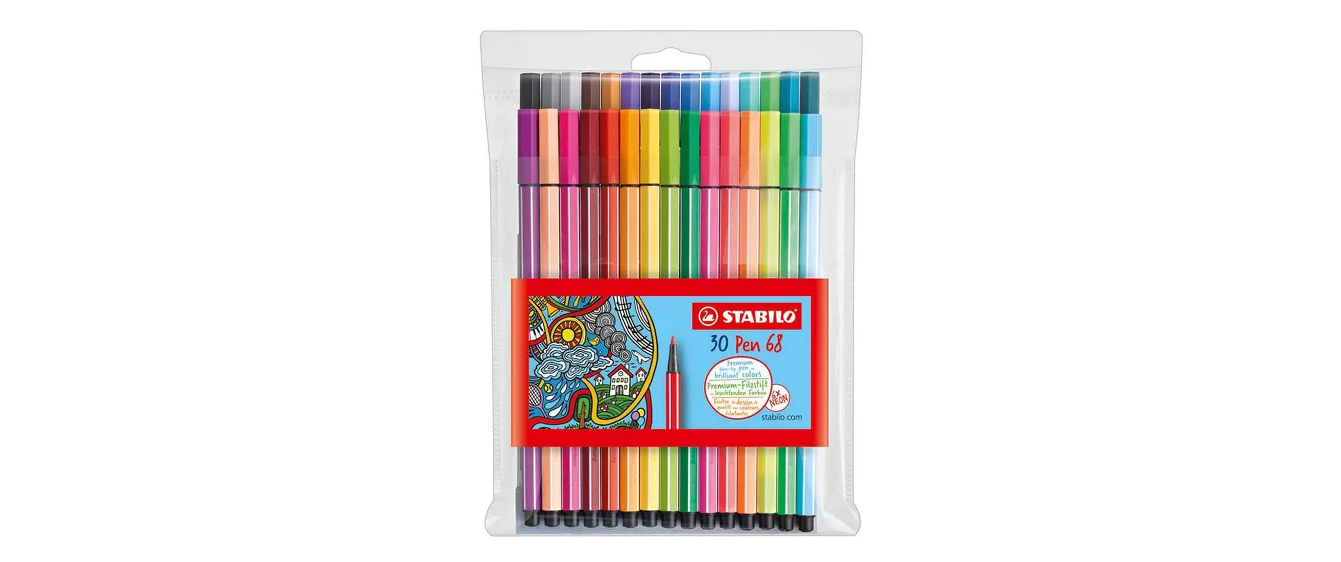 STABILO Pen 68 30er Etui, 6x Neon