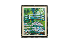 iDisplayit | Acryl-Wand-Display LEGO 31220 Claude Monet | Mit schwarzem Hintergrund
