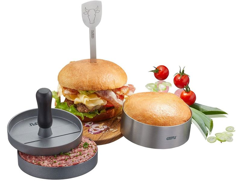 GEFU | Burger-Set BBQ | 3-teilig