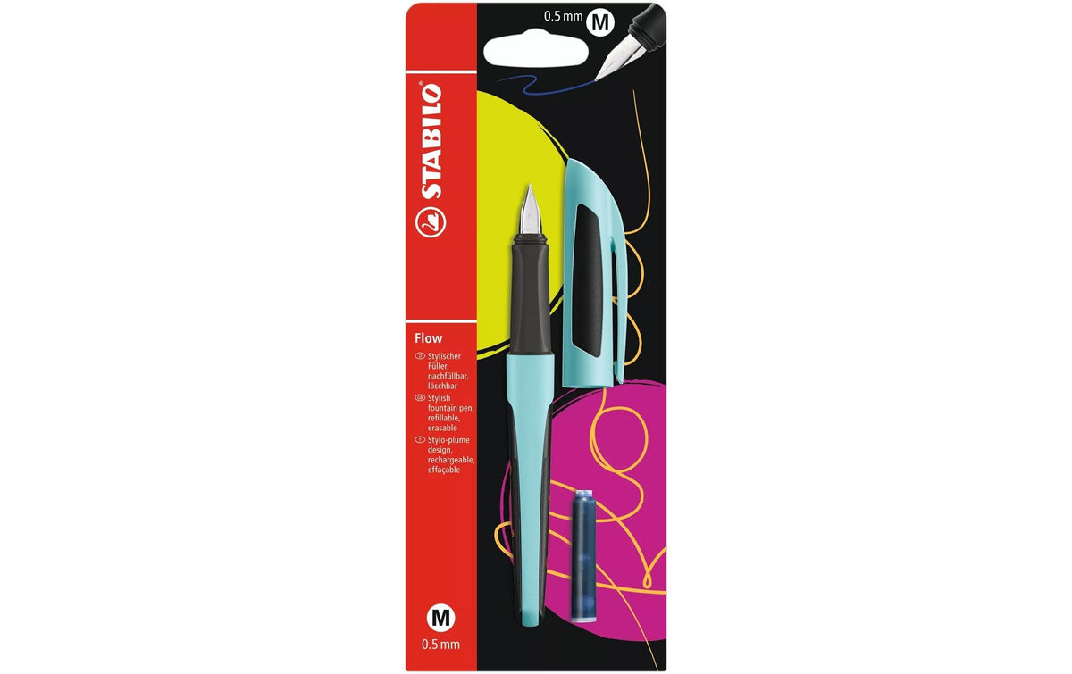 Stabilo Flow Füller SPORTY hellblau