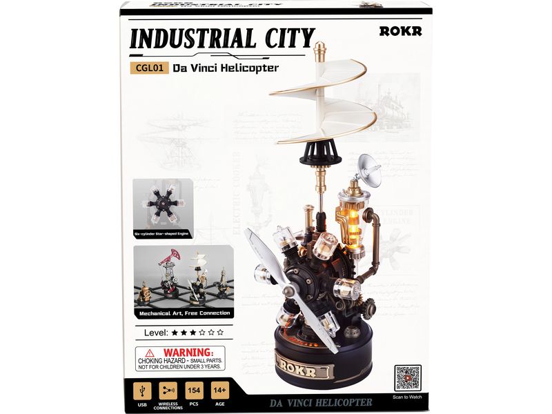ROKR | DaVinciHelicopter | Robotime Bausatz