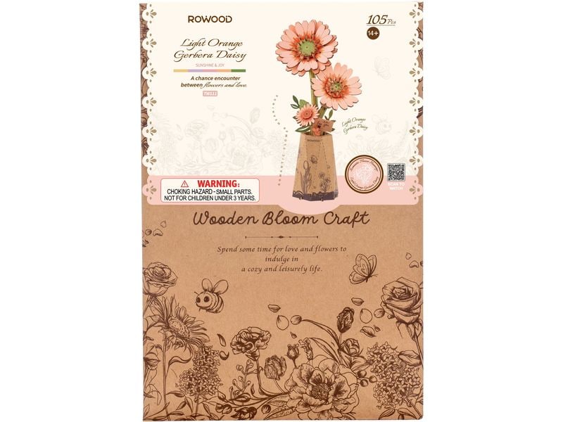 Rowood | Orange Gerbera | Robotime Bausatz