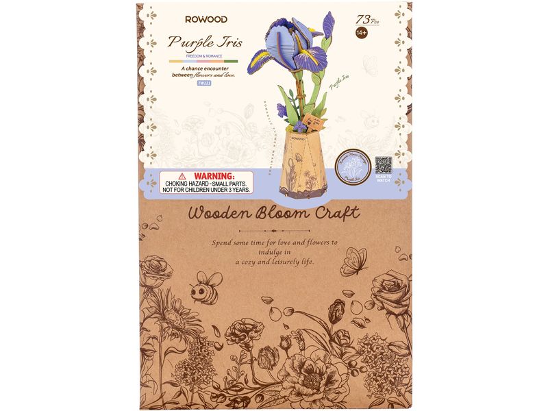 Rowood | Purple Iris | Robotime Bausatz