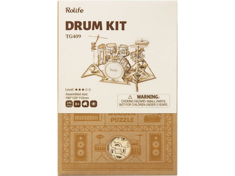Rolife | Drum kit | Robotime Bausatz