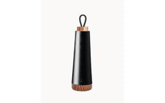 BioLoco | Thermoflasche Loop-Matt Black | 500ml , Edelstahl, Holzdeckel
