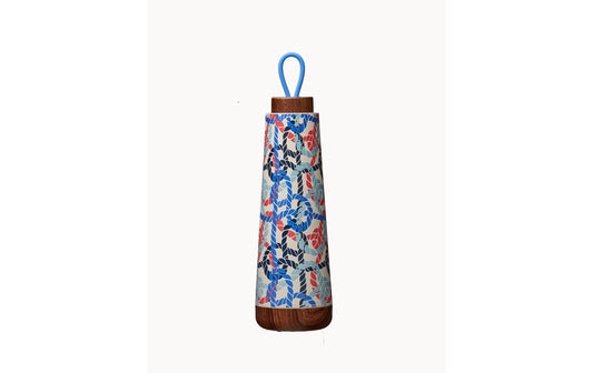 BioLoco | Thermoflasche Loop-Ropes | 500ml , Edelstahl, Holzdeckel