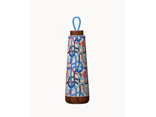 BioLoco | Thermoflasche Loop-Ropes | 500ml , Edelstahl, Holzdeckel