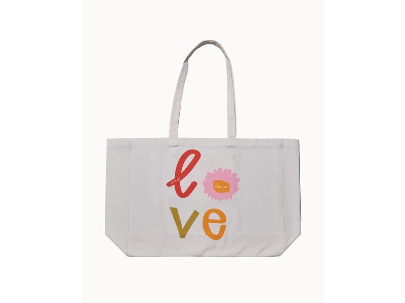Chic Mic | ChicMic Organic Tasche-Always Choos Love | 100% Organic Cotton,48x38x14cm,Innentasche
