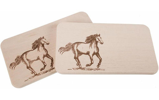 creanorm | CN Schneidebrett Pferd | Erle, 22x12 cm
