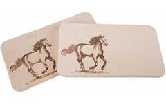 creanorm | CN Schneidebrett Pferd | Erle, 22x12 cm