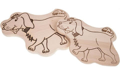 creanorm | CN Schneidebrett Hund | Ahron, 23x21x1.2 cm