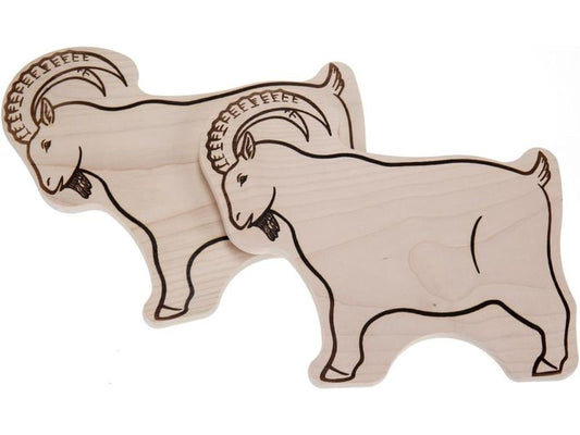 creanorm | CN Schneidebrett Steinbock | Ahron, 25x18x1.2 cm