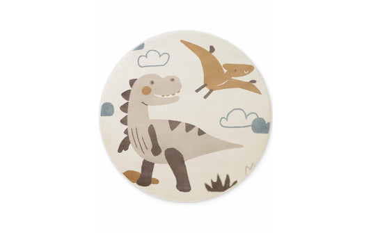 Hanse Home | Kinderteppich Dino | 100% Polypropylene, 160 cm, Cream