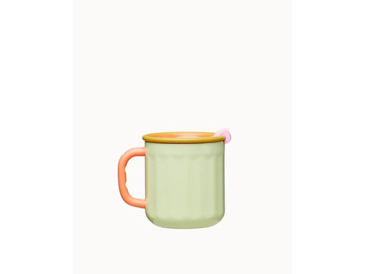 BioLoco | Thermobecher explorer-Sunrise | 450ml,recycl. Edelstahl, TPR-Deckel