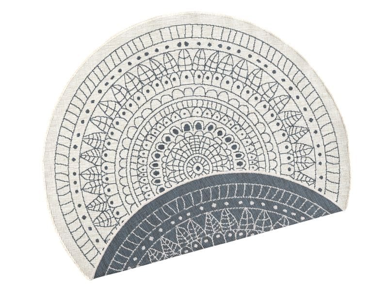 Hanse Home | In & Outd. Teppich Porto | 100% Polypropylen, 140 cm, Grey/Cream