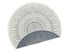Hanse Home | In & Outd. Teppich Porto | 100% Polypropylen, 140 cm, Grey/Cream