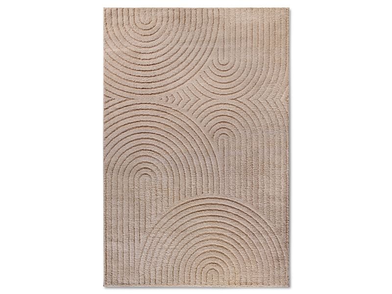 Elle Decoration | Teppich Panglao | 40% PES, 60% PP, 80 x 150 cm, Taupe