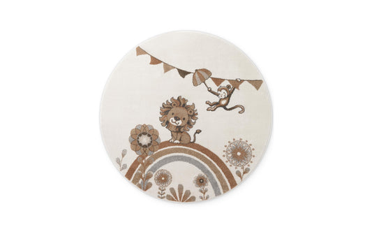 Villeroy & Boch | Kinderteppich Like a lion | 100% Polypropylen, Rund 160 cm