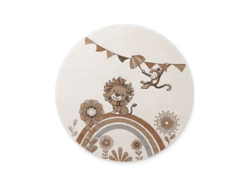 Villeroy & Boch | Kinderteppich Like a lion | 100% Polypropylen, Rund 160 cm
