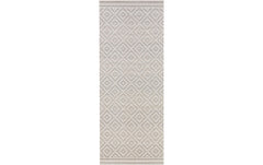 Hanse Home | In & Outd. Teppich Meadow Raute | 100% Polypropylen, 80 x 200 cm, Grey/Cream