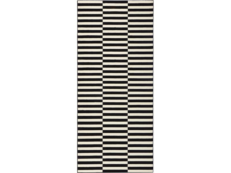Hanse Home | Teppich Panel | 100% Polypropylen, 80 x 200 cm, Black/Cream