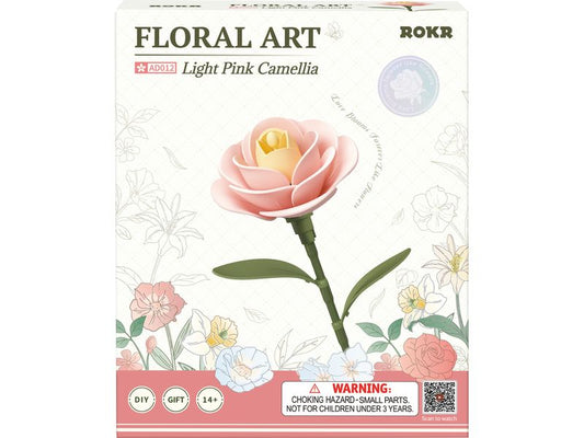 ROKR | Light Pink Camellia | Robotime Bausatz