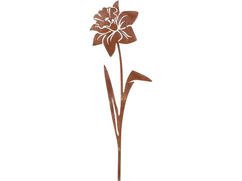Esschert Design | Esschert Rost Gartenstecker Narzisse | Braun