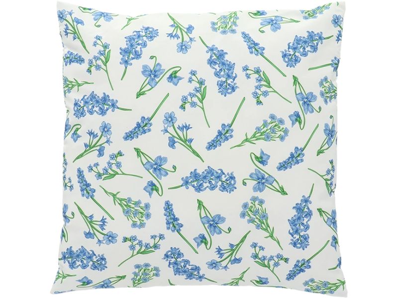 Esschert Design | Esschert Outdoor Kissen Blumen blau | Bunt