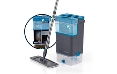 CLEANmaxx | Komfort-Mopp 7l - Grau/Blau | 2 Kammer-System