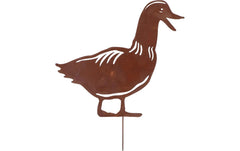 Esschert Design | Esschert Rost Gartenstecker Ente | Braun
